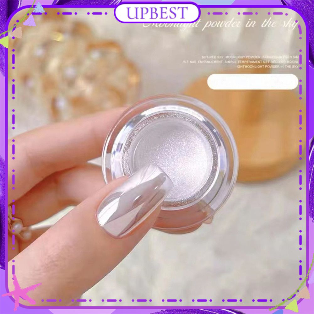 ♕ Nail Art Glitter Powder Aurora Color Metallic Silver Gold Moonshine Powder Canned Nail Decoration Manicure Tool For Nail Shop 6 Designs UPBEST