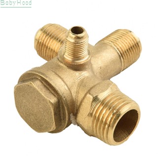 【Big Discounts】3 Port Check Valve Brass Male Check Valve Air Compressor Connector Tool#BBHOOD