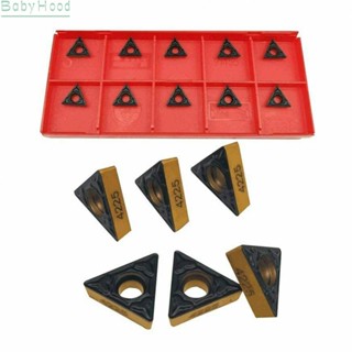 【Big Discounts】10pcs Indexable Triangle Turning Inserts TCMT090204 Double Coated R0.4 for Steel#BBHOOD