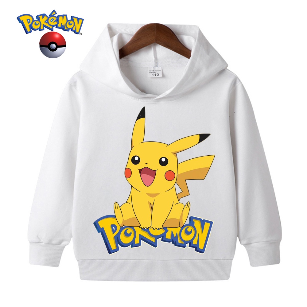เสื้อกันหนาว มีฮู้ด ลายการ์ตูนโปเกม่อน ปิกาจู สุดฮา เหมาะกับฤดูใบไม้ผลิ สําหรับเด็กผู้ชาย และเด็กผู้หญิง อายุ 4-14 ปี ราคา ถูกที่สุด ดีลบีเคเค แกลเลอรีภาพที่ 3