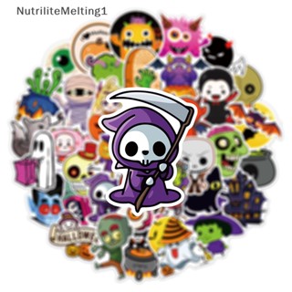 [NutriliteMelting1] สติกเกอร์ ลายกราฟฟิตี้ฮาโลวีน สําหรับตกแต่งสมุดโน้ต 50 ชิ้น