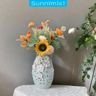 [Sunnimix1] แจกันดอกไม้เซรามิค ใส่ขิง และขิง สําหรับตกแต่งโต๊ะทํางาน และสํานักงาน