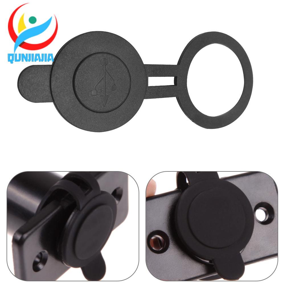 [qunjiajia.th] ผ้าคลุมที่ชาร์จ USB ทรงกลม กันน้ํา กันฝุ่น เส้นผ่าศูนย์กลาง 30 มม. สําหรับรถยนต์ รถจักรยานยนต์ ราคา ถูกที่สุด ดีลบีเคเค แกลเลอรีภาพที่ 2