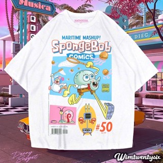 【New】 [S-5XL]เสื้อยืด ขนาดใหญ่ | กางเกงชั้นใน MASHUP SPONGEBOB | เสื้อยืด ขนาดใหญ่ | เสื้อยืด ขนาดใหญ่ พิมพ์ลาย V