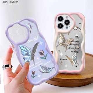 Realme C55 C35 C33 C31 C30 C25 C25S C25Y C21Y C21 C20 C20A C15 C12 C11 C2 C1 2021 เคสเรียวมี  Cartoon Butterfly เคส เคสโทรศัพท์ เคสมือถือ Silicone Phone Case