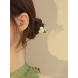 0818-YWSN Super Fairy New Chinese Style Lily Hairpin Female Ancient Style Updo Hairpin High Sense Elegant Cheongsam Hanfu Original Hair Accessories 88LB