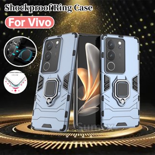 เคสโทรศัพท์มือถือ กันกระแทก พร้อมแหวนขาตั้ง สําหรับ Vivo V29 2023 Vivov29 5G Vevo V 29 29V S17 Pro V2250 V2284A V2283A 5G