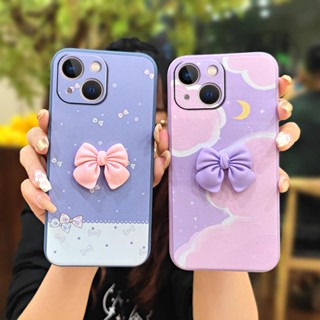 Bowknot ins Phone Case For iphone 13 Mini Anti-fall protective case Leopard The New phone case soft shell Cartoon Simplicity