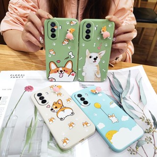 Skin-friendly feel cute Phone Case For Huawei Nova Y70/Y70 Plus/Enjoy50 4G phone case Corgi PP Cartoon ins Anti-fall