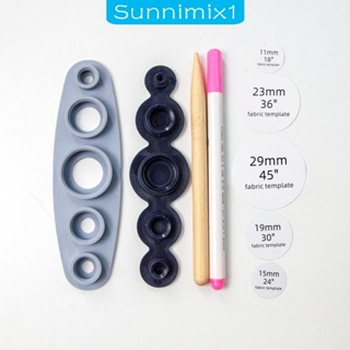 [Sunnimix1] ชุดปุ่มกดผ้า 11 มม. 15 มม. 19 มม. 23 มม. 29 มม. แฮนด์เมด DIY