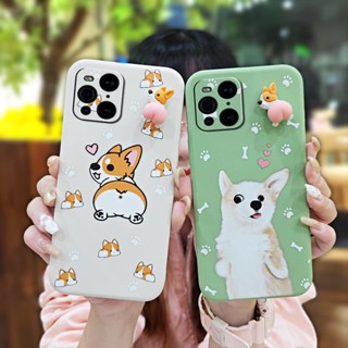 Corgi PP phone case Phone Case For OPPO Find X3/X3 Pro Three-dimensional doll Anti-fall protective case