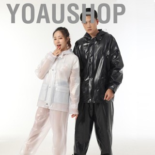 Yoaushop Split Rain Suit Outdoor Cycling Breathable Raincoat Rainpants Kit for Men and Women