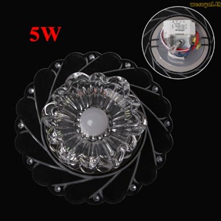 Weroyal โคมไฟเพดาน LED 5W ทรงกลม ลายนกยูง