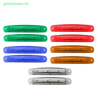 Greatshore โคมไฟสัญญาณ Led 9 ดวง แรงดันไฟฟ้ากว้าง 12v24v สําหรับติดด้านข้างรถบรรทุก