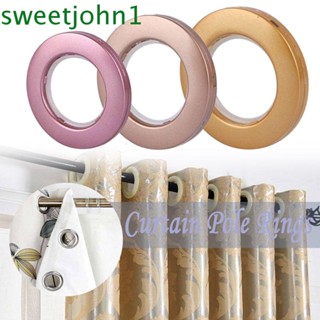 Sweetjohn แหวนรัดผ้าม่าน ทรงกลม เนื้อแมตต์ 10 ชิ้น