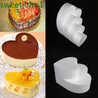 Sweetjohn แม่พิมพ์โฟม รูปหัวใจ DIY สําหรับตกแต่งเค้ก น้ําตาล