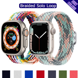 สายนาฬิกาข้อมือไนล่อนถัก สําหรับ iwatch band 44 มม. 40 มม. 49 มม. 45 มม. 41 มม. 38 มม. iWatch series 8 3 se 6 7 Ultra