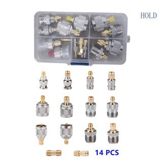 Ace ชุดอะแดปเตอร์วิทยุไร้สาย BNC เป็น UHF RF BNC UHF สําหรับเสาอากาศ LAN 14 ชิ้น