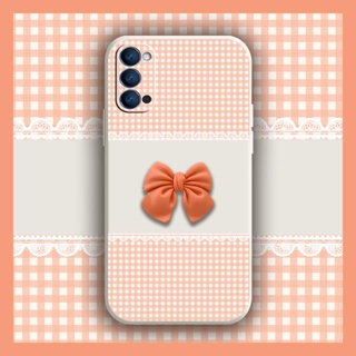 Bowknot phone case Phone Case For OPPO Reno4 5G Simplicity ins The New cute Skin feel silicone soft shell