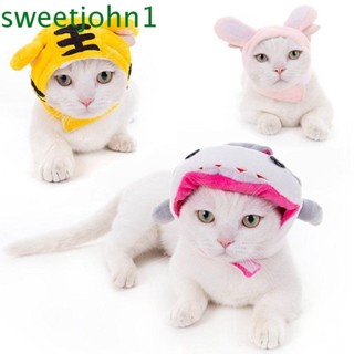 Sweetjohn หมวกสัตว์เลี้ยง แบบนิ่ม สําหรับแมว