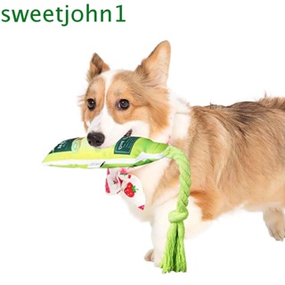 Sweetjohn ของเล่นเคี้ยว ทําความสะอาดฟันกราม ขนาดเล็ก กลาง สําหรับฝึกสัตว์เลี้ยง สุนัข