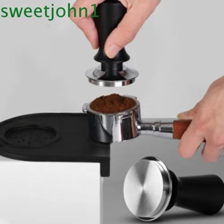 Sweetjohn แทมเปอร์กดกาแฟเอสเปรสโซ่ สเตนเลส 51 53 58 มม. พร้อมสปริงกด ปรับระดับเองได้