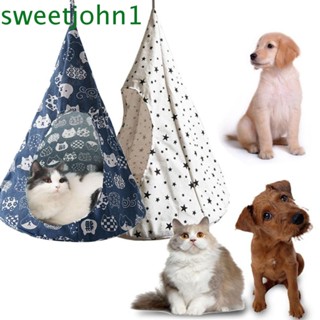 Sweetjohn เต็นท์แมว แบบนิ่ม ระบายอากาศ พับได้ ถอดออกได้