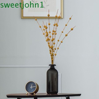 Sweetjohn ดอกไม้ประดิษฐ์ โฟมเทียม แต่งกลิตเตอร์ DIY สําหรับตกแต่งบ้าน งานแต่งงาน