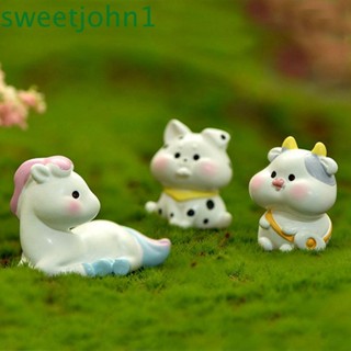 Sweetjohn ตุ๊กตาฟิกเกอร์น่ารัก|ราศีมังกร สัตว์ ภูมิทัศน์ ตกแต่งบ้าน สวน งานฝีมือ