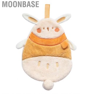 Moonbase Bathroom Hand Towels  Rabbit Pattern Water Absorption Towel Coral Fleece for Kitchen