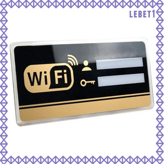 [Lebet] สติกเกอร์ป้ายสัญลักษณ์ WiFi อะคริลิค ลอกออกได้ ใช้ซ้ําได้ สําหรับติดตกแต่งประตู โรงแรม ร้านอาหาร