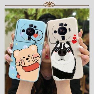 Solid color Skin-friendly feel Phone Case For Xiaomi 12S Ultra Lens package protective case Cartoon Anti-fall Back Cover