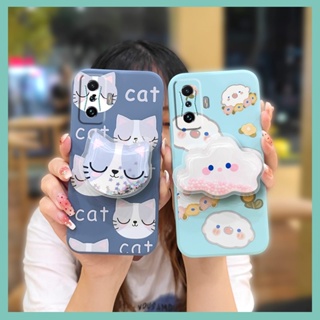 Glitter ins Phone Case For Redmi K50 Gaming Edition/POCO F4 GT Anti-fall Liquid silicone shell Rotatable stand cute