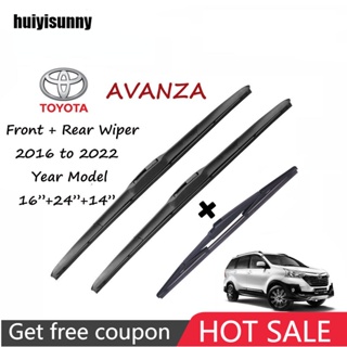 Hys ใบปัดน้ําฝน คุณภาพสูง สําหรับ Toyota AVANZA 2016 -2021 16 นิ้ว 24 นิ้ว 14 นิ้ว