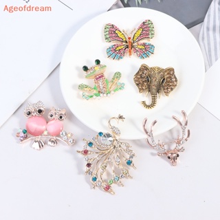 [Ageofdream] ใหม่ เข็มกลัด รูปสัตว์ ประดับพลอยเทียม วิบวับ เครื่องประดับ สําหรับผู้หญิง งานแต่งงาน ปาร์ตี้ ของขวัญ 1 ชิ้น