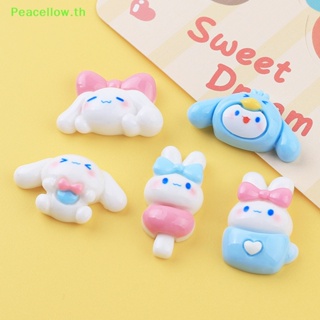 Peacellow เข็มกลัดแม่เหล็กติดตู้เย็น รูปสุนัขน่ารัก สีขาว แฮนด์เมด DIY 10 ชิ้น