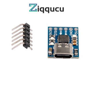 Ziqqucu CP2102 โมดูลอะแดปเตอร์แปลง USB 2.0 เป็น TTL USB เป็นดาวน์โหลด TTL พร้อมหมุดแถว TYPE-C