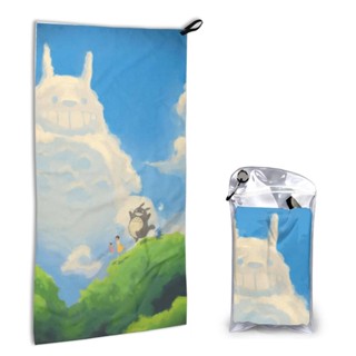 ผ้าขนหนูไฟเบอร์ พิมพ์ลาย Totoro แบบแห้งเร็ว ขนาด 40x80 ซม. สําหรับผู้ชาย และผู้หญิง สินค้าพร้อมส่ง