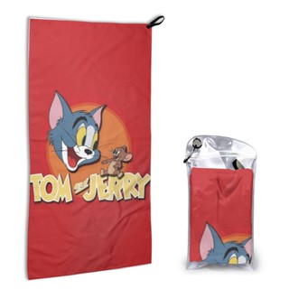 【พร้อมส่ง】ผ้าขนหนูไฟเบอร์ แบบแห้งเร็ว พิมพ์ลาย Tom And Jerry 40*80 ซม. สําหรับทุกเพศ