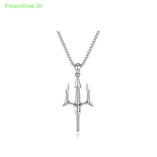 สร้อยคอแฟชั่น จี้รูป Peacellow Neptune Trident เครื่องประดับ สําหรับผู้ชาย