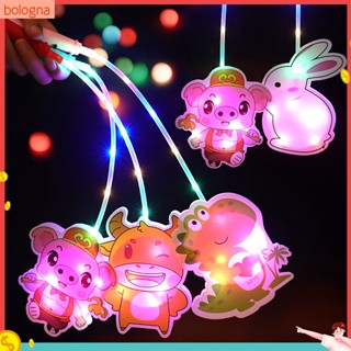 (bologna) โคมไฟ LED พลาสติก ลายการ์ตูน 3 ความเร็ว สําหรับตกแต่งเทศกาลปีใหม่ DIY