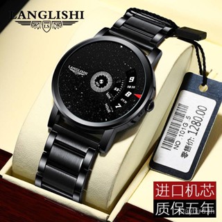 Llanglishi Swiss Brand นาฬิกาข้อมือ กันน้ํา สไตล์เกาหลี สําหรับผู้ชาย 6061