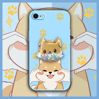 protective case Rotatable stand Phone Case For iphone 7/8/iphone SE 2020/SE2 quicksand phone case Anti-fall Cartoon