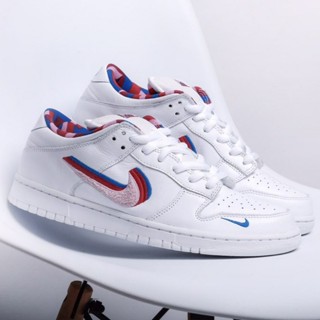 Parra x Nike SB Sunder low White รองเท้าผ้าใบลําลอง สําหรับผู้ชาย ผู้หญิง สีแคนดี้ CN4504-100