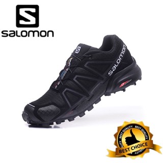 Salomon speed Cross 4-running รองเท้าวิ่ง ระบายอากาศ น้ําหนักเบา กันลื่น สีดํา สีเทา สําหรับผู้ชาย