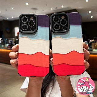 เคสโทรศัพท์มือถือหนัง ซิลิโคนนิ่ม TPU กันกระแทก ไล่โทนสี หรูหรา สําหรับ iPhone 14 13 12 11 Pro Max SE2020 X Xr Xs Max 8 7 Plus