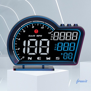 เครื่องวัดความเร็วดิจิทัล GPS Speedo HD หน้าจอ LED สําหรับรถบรรทุก มอเตอร์ไฟฟ้า [Francis.th]