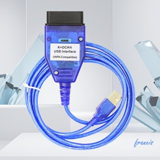 เครื่องสแกนเนอร์วินิจฉัย IN-PA OBD2 K+DCAN E อินเตอร์เฟซ USB INPA Ediabas OBD2 สําหรับ BMW [Francis.th]