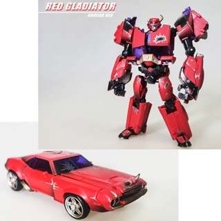 โมเดลรถยนต์ Apc-toys Apache Red Gladiator Zombie Zombie Version Flying over the Mountain Deformation ของเล่นสําหรับเด็ก