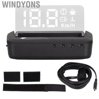 Windyons Windshield Screen Display  Multifunction Car HUD Practical for OBDII Vehicle 2008‑up